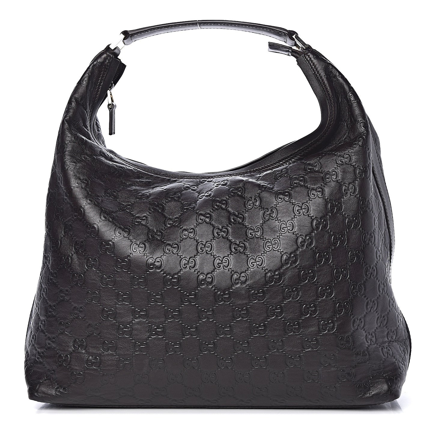 Guccissima Large Hobo Dark Brown