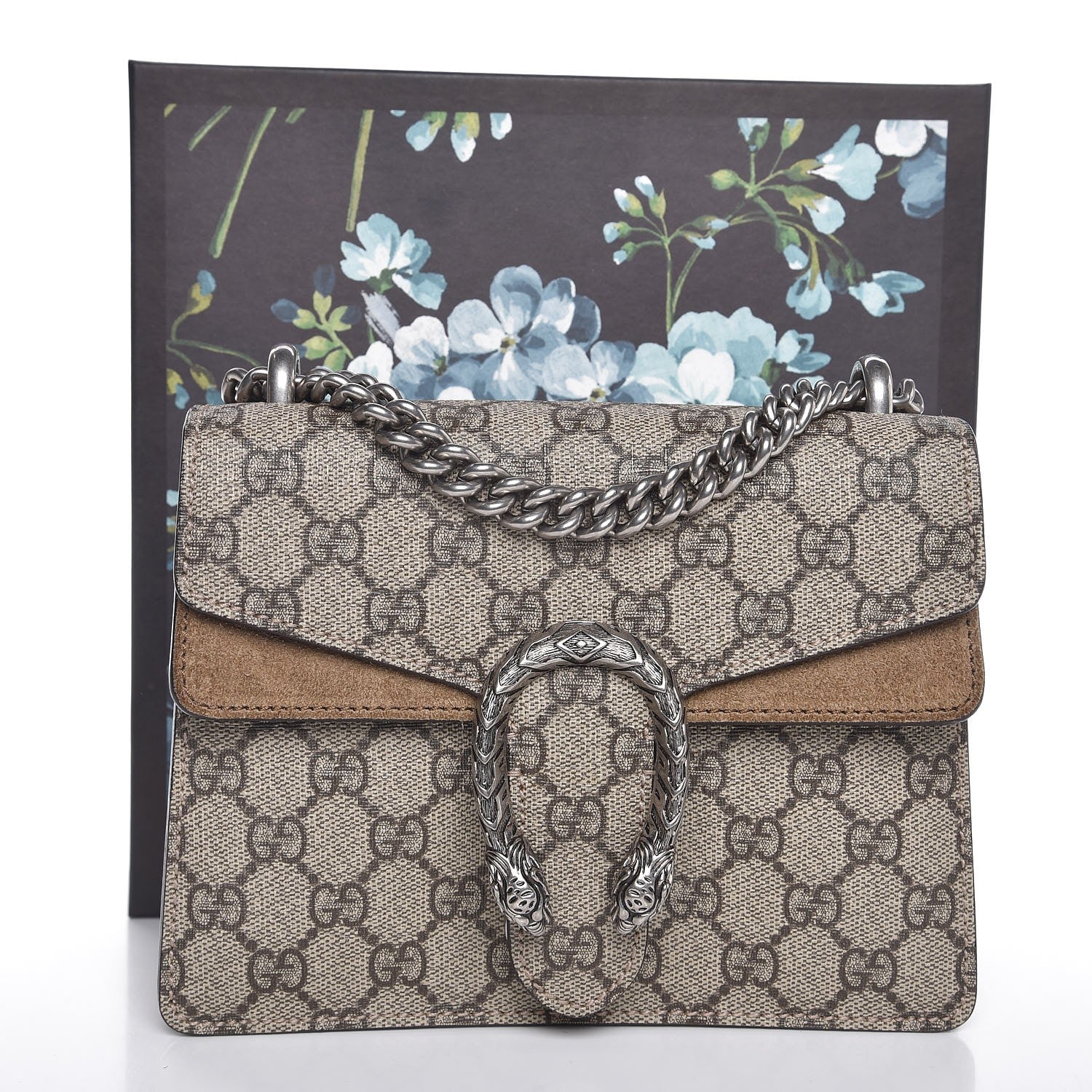 Gucci GG Supreme Monogram Mini Dionysus Shoulder Bag Taupe 21 of 21