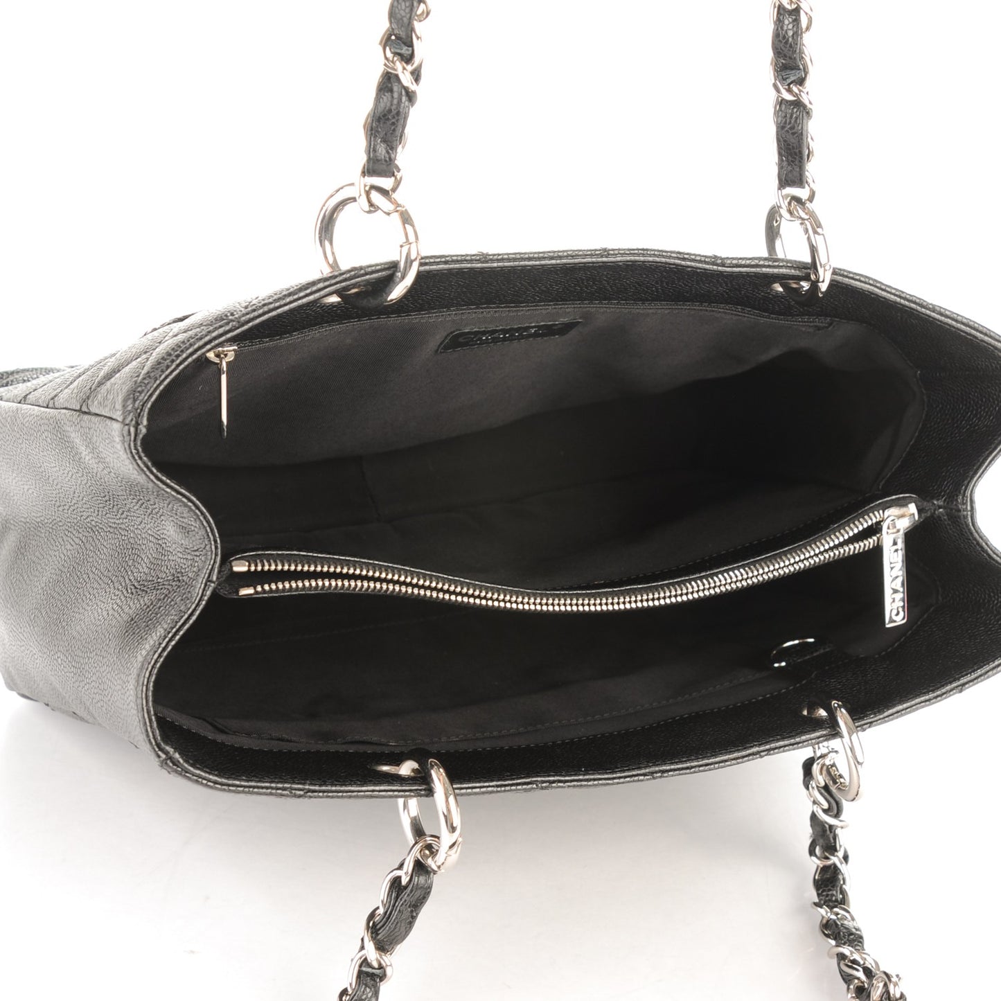 Caviar Quilted Grand Shopping Tote GST Black