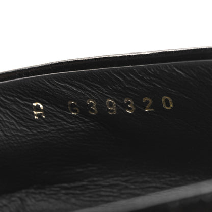 Chanel Shiny Calfskin Metal CC Loafers 37 Black 7 of 9