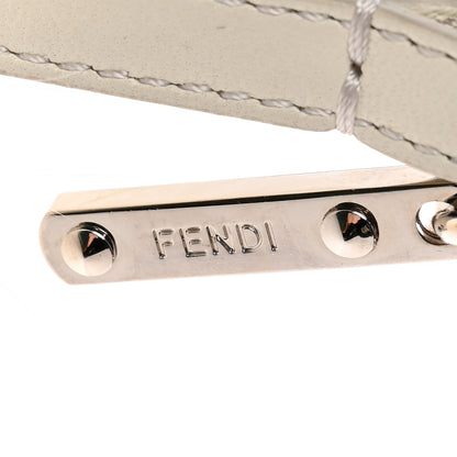 Fendi Fox Fur Shiny Nappa Bi-Color J ABCharm Bag Charm White Blue 3 of 3