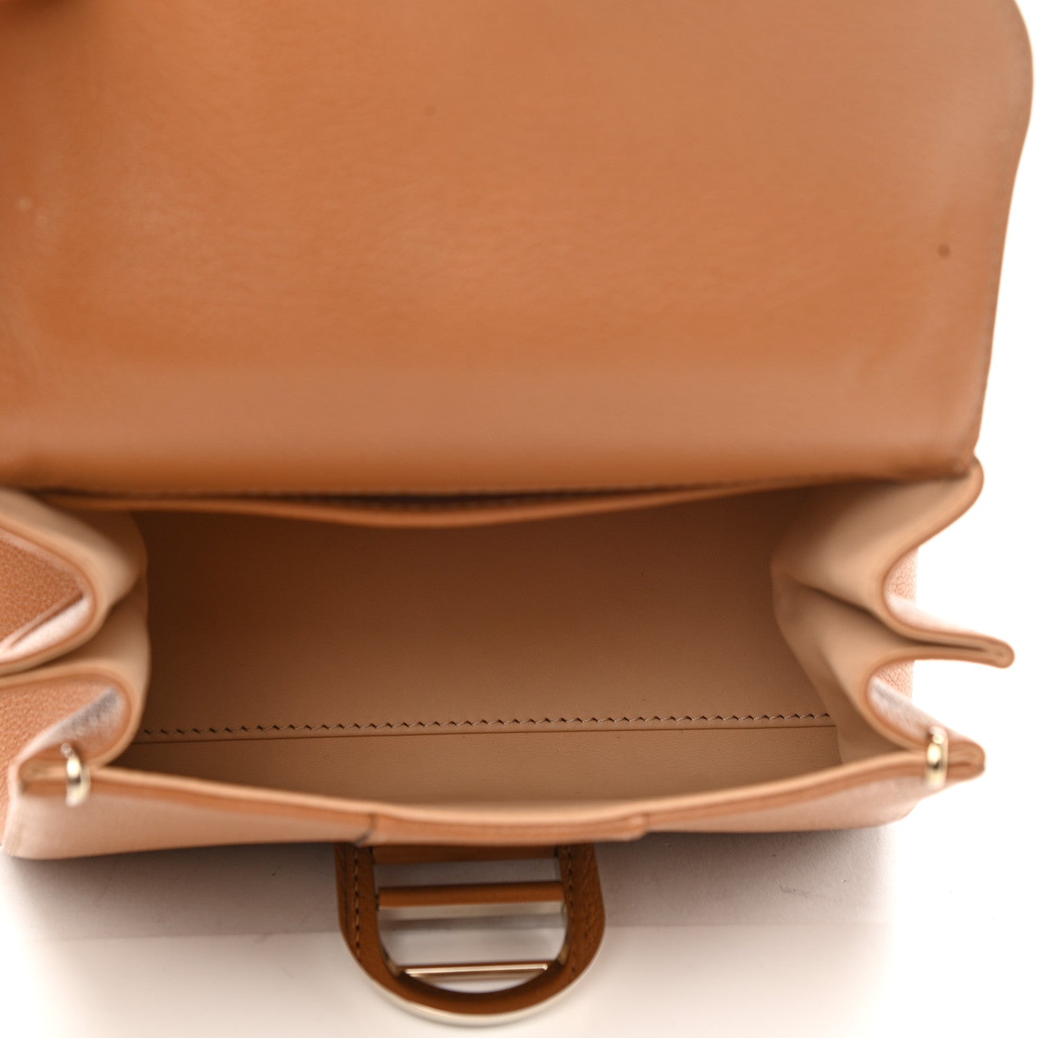 Delvaux Grained Calfskin Mini Brillant Satchel Natural 5 of 10