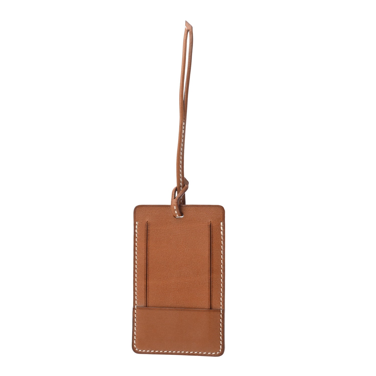 Hermes Barenia R.M.S Travel Luggage Tag Fauve 1 of 3