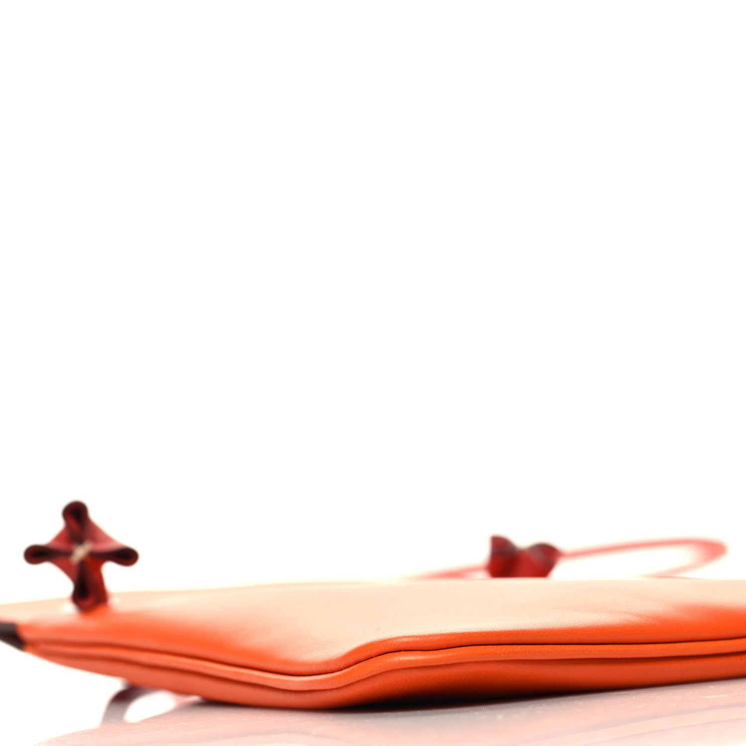 Hermes Milo Lambskin Swift Mini Aline Orange Poppy Terre Battue 8 of 9