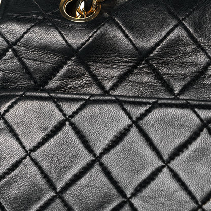 Chanel Lambskin Quilted Medium Single Flap Black 15 of 17
