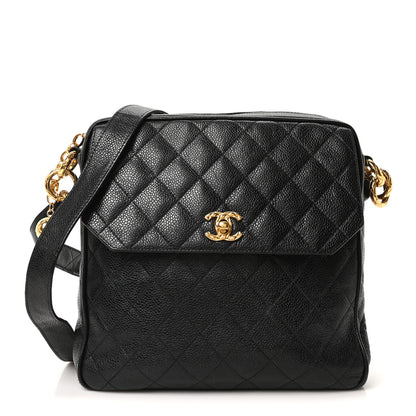 Chanel Caviar Quilted Flap Camera Case Black 1 of 11
