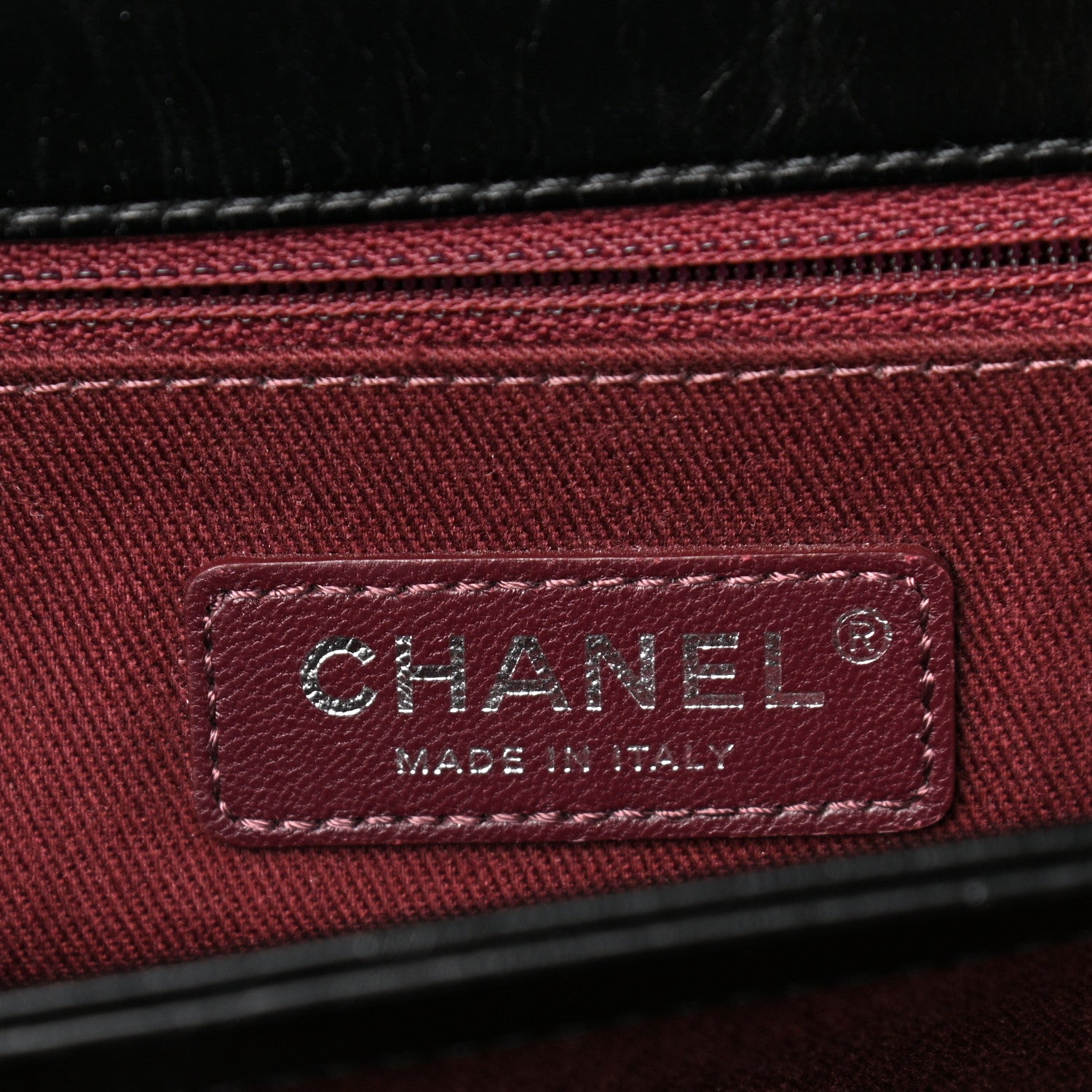 Chanel Glazed Calfskin Quilted Large Perfect Edge Flap Black 7 of 12