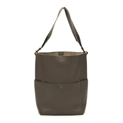 Celine Soft Grained Calfskin Sangle Bucket Bag Taupe 1 of 12