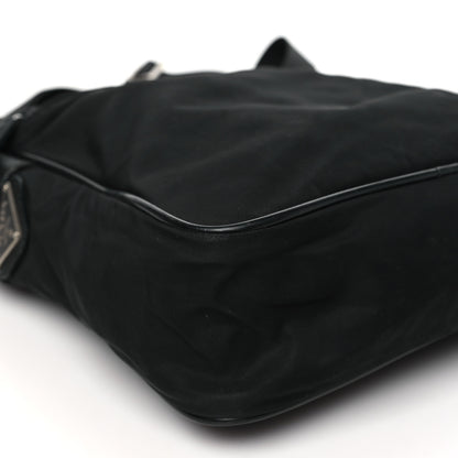 Prada Tessuto Nylon Saffiano Messenger Bag Black 8 of 9