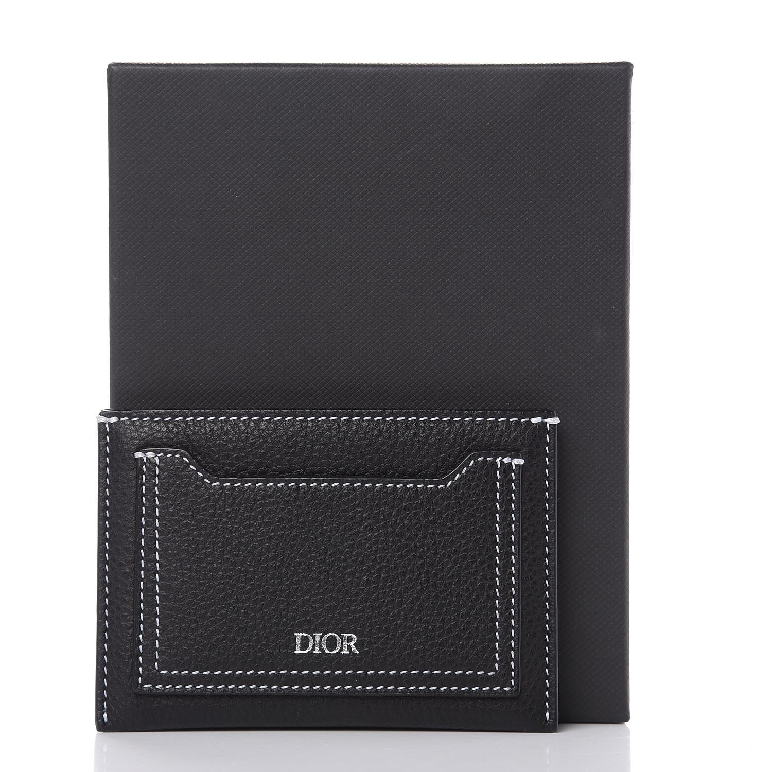 Christian Dior Calfskin Signature Card Holder Black 8 of 8