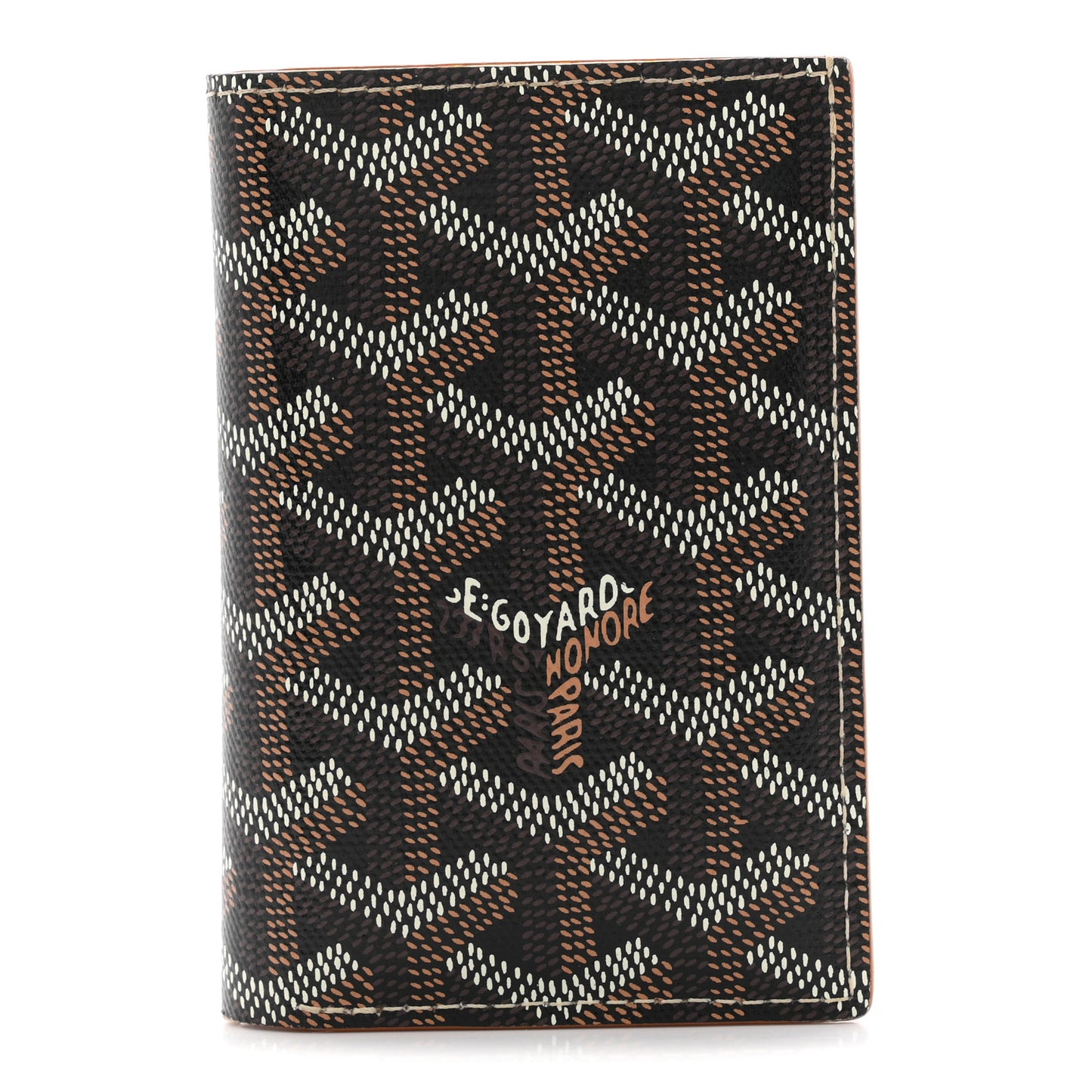 Goyardine Saint Pierre Card Holder Black Gold