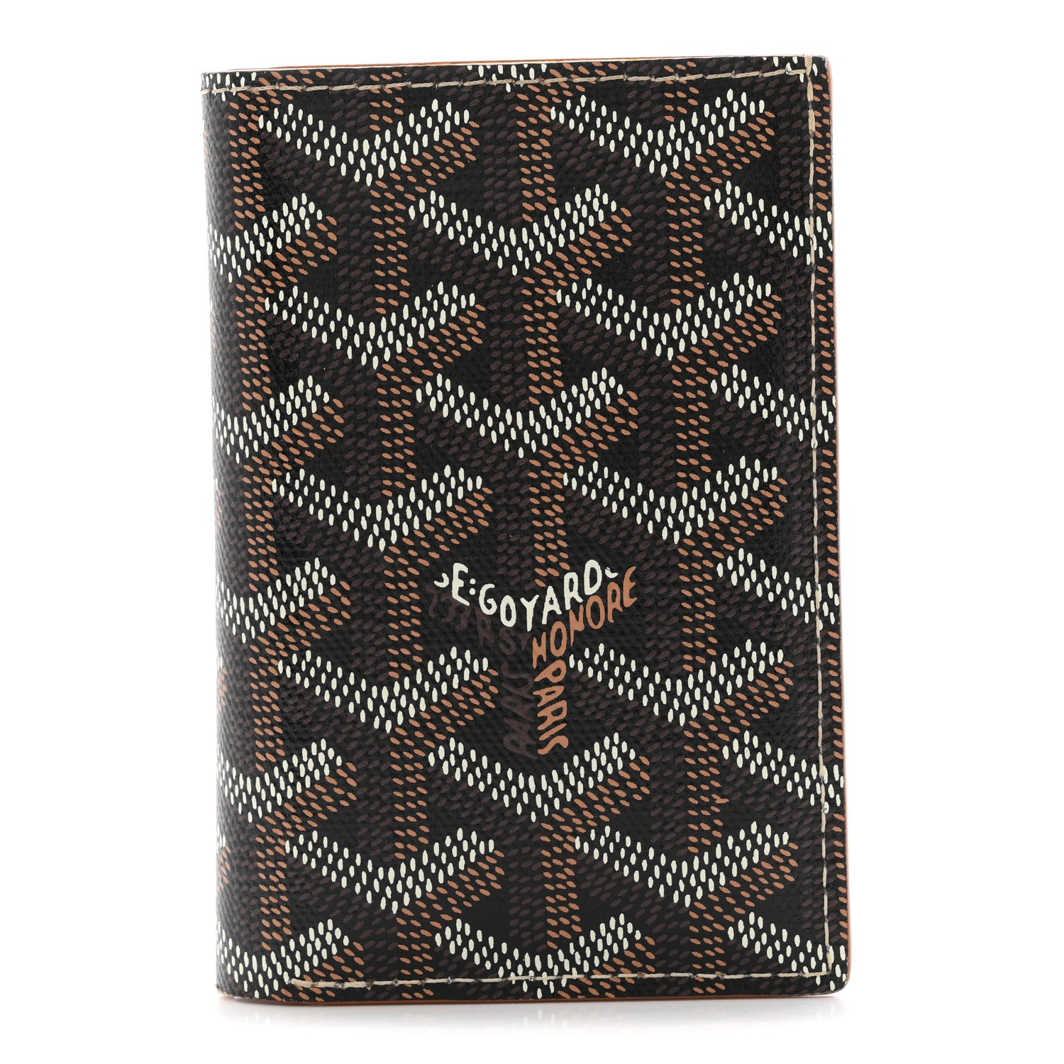 Goyard Goyardine Saint Pierre Card Holder Black Gold 1 of 8