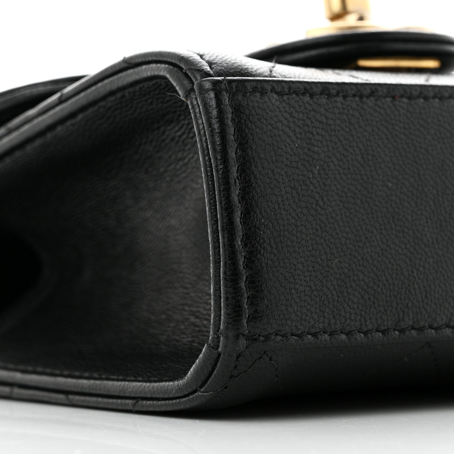 Chanel Goatskin Chic Pearls Clutch On Chain Black 9 of 11