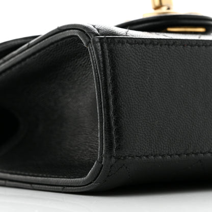 Chanel Goatskin Chic Pearls Clutch On Chain Black 9 of 11