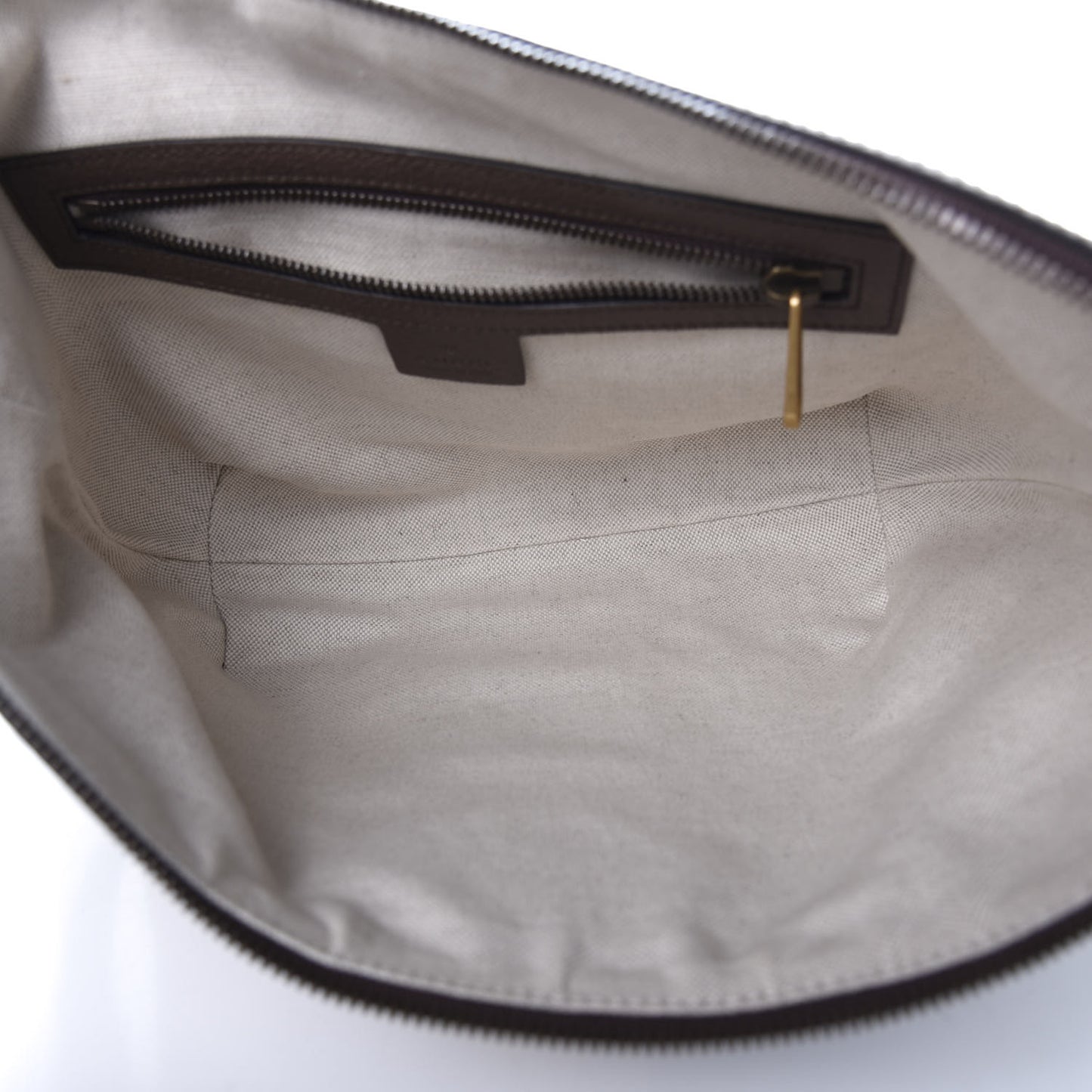 GG Supreme Monogram Web Small Ophidia Half Moon Hobo Brown