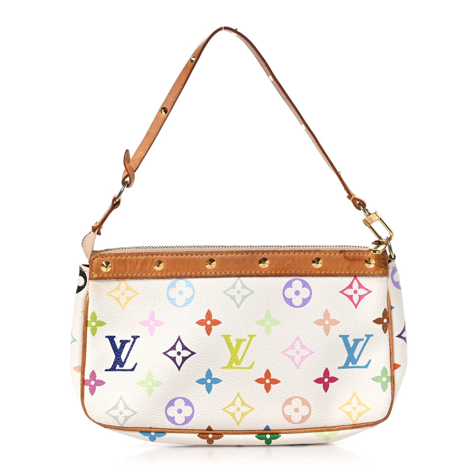 Louis Vuitton Monogram Multicolor Pochette Accessories White 1 of 11