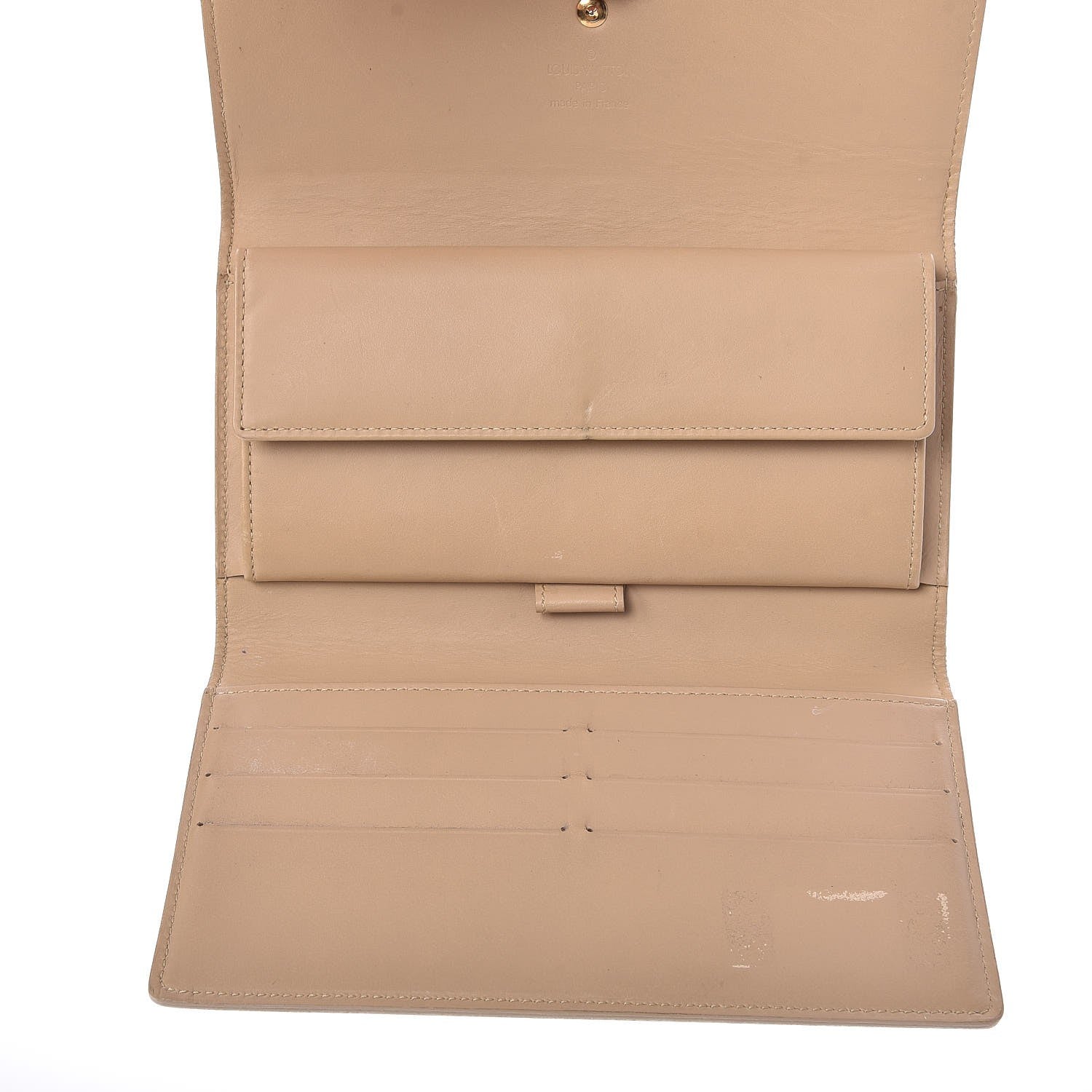 Louis Vuitton Vernis Porte Tresor International Wallet Beige 5 of 12
