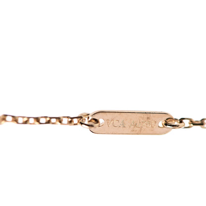 Van Cleef & Arpels 18K Yellow Gold Mother of Pearl Sweet Alhambra Butterfly Bracelet 4 of 5