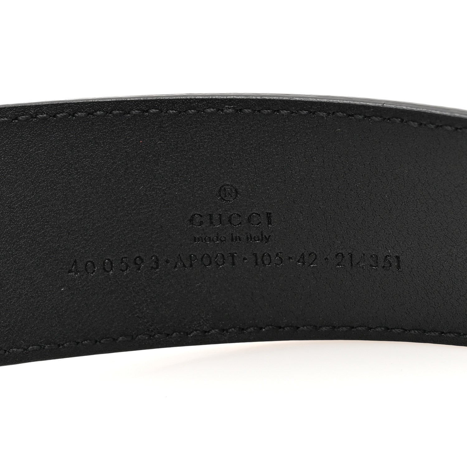 Gucci Calfskin Double G 40mm Belt 105 42 Black 4 of 4