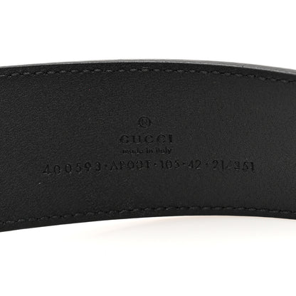 Gucci Calfskin Double G 40mm Belt 105 42 Black 4 of 4