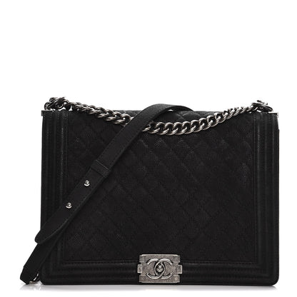 Chanel Iridescent Caviar Quilted Large Boy Flap Black 1 of 16