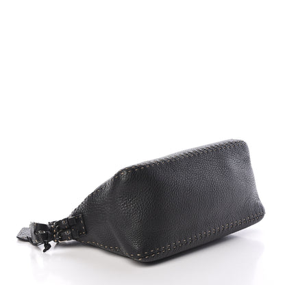 Fendi Calfskin Romano Selleria Chain Shoulder Bag Black 4 of 10