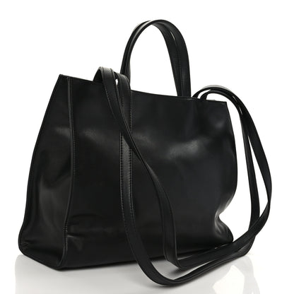 Telfar Vegan Leather Medium Shopping Bag Black 3 of 9