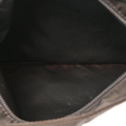 Prada Re-Nylon Saffiano Pocket Flat Messenger Bag Cacao 5 of 10