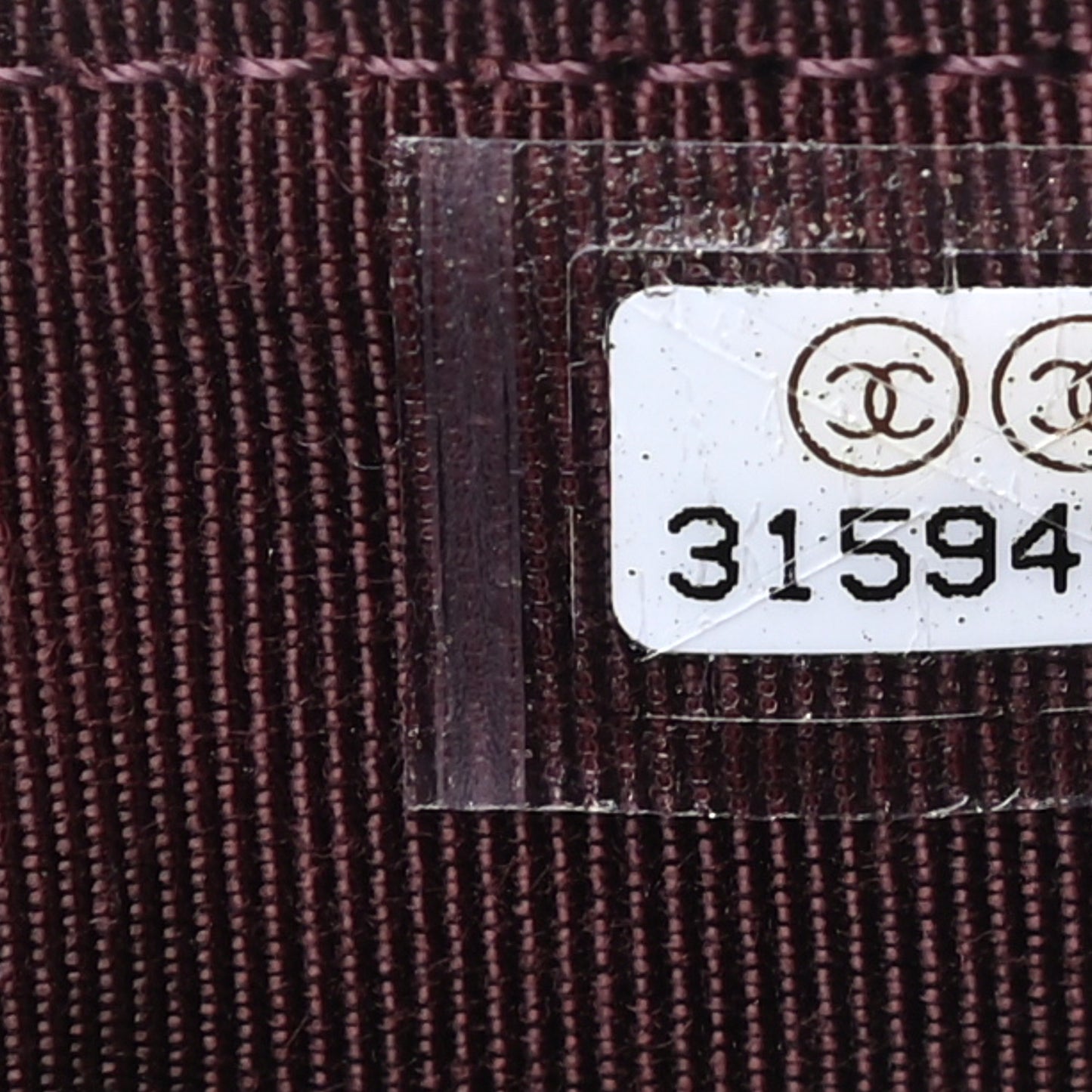 Iridescent Caviar Quilted Flap Card Holder Wallet Burgundy