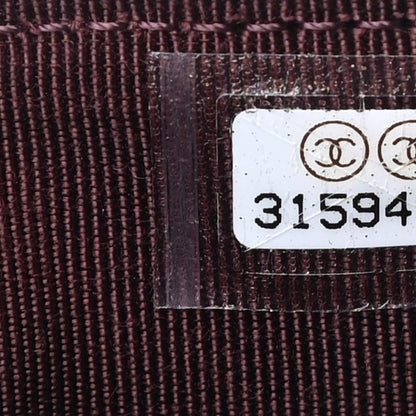 Chanel Iridescent Caviar Quilted Flap Card Holder Wallet Burgundy 6 of 6