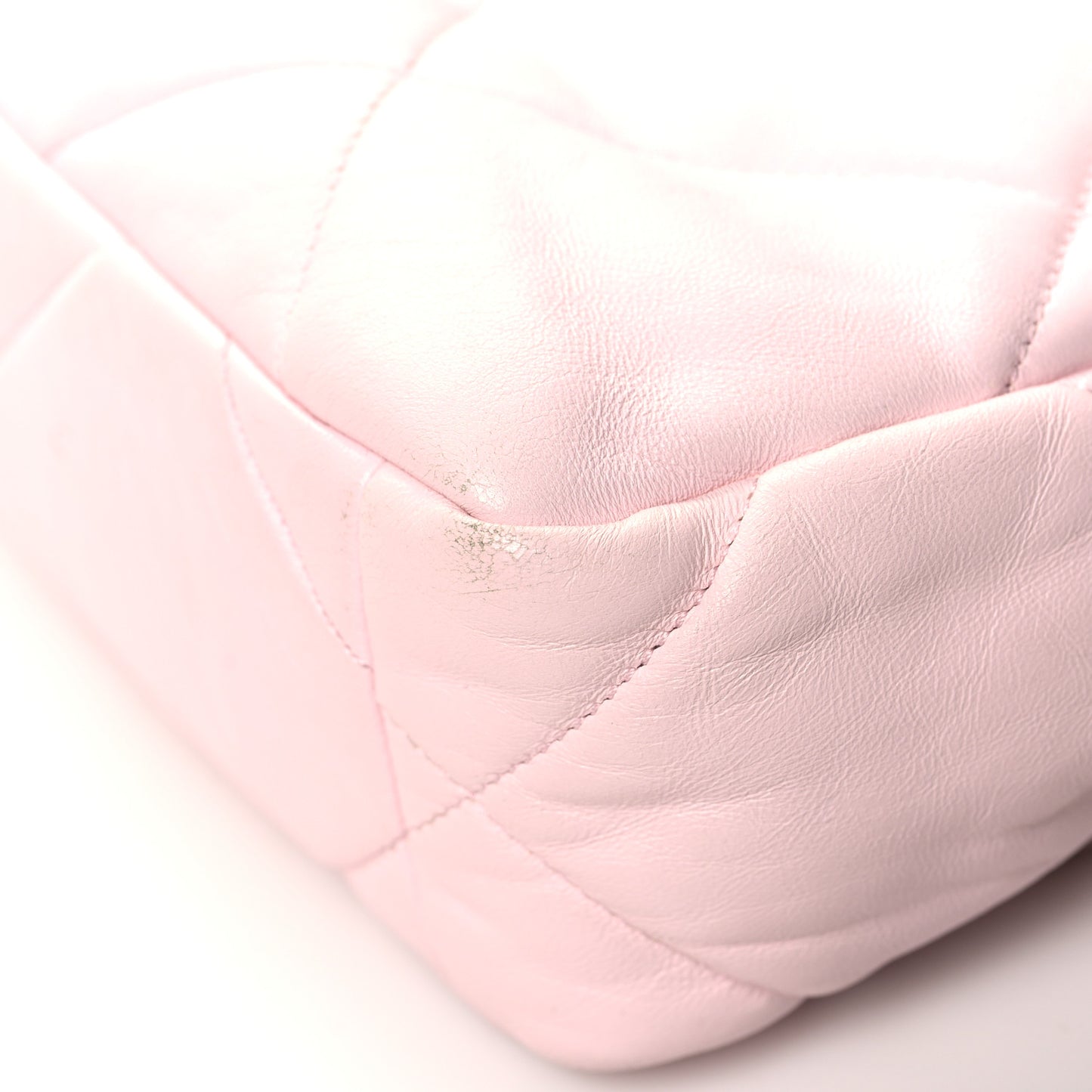 Lambskin Quilted Medium 19 Flap Light Pink