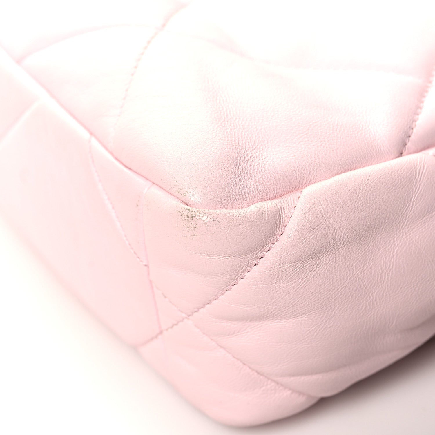 Chanel Lambskin Quilted Medium 19 Flap Light Pink 12 of 13