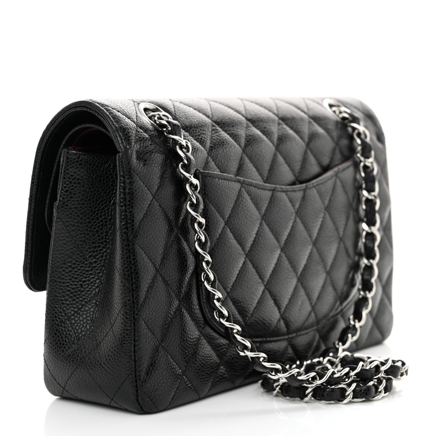 Chanel Caviar Quilted Medium Double Flap Black 2 of 12