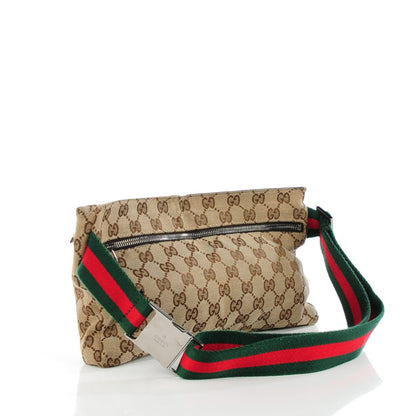Gucci Monogram Web Belt Bag Dark Brown 3 of 9