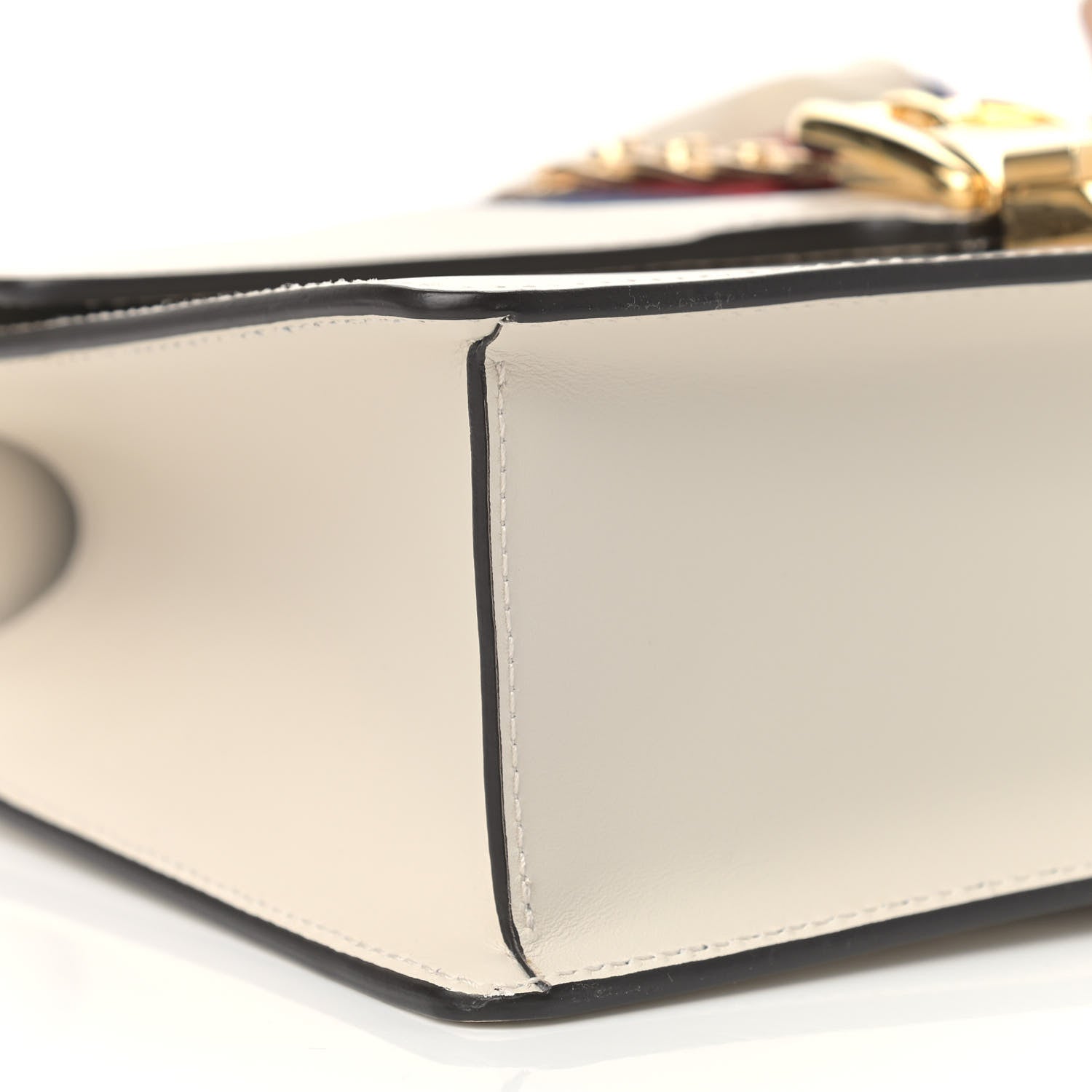 Gucci Calfskin Small Sylvie Shoulder Bag Off White 5 of 10