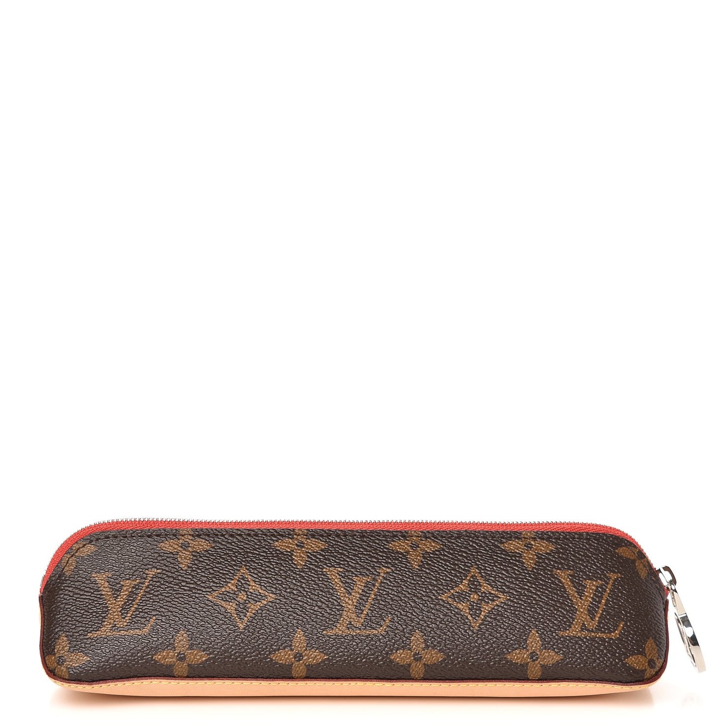 Monogram Elizabeth Pencil Pouch Red