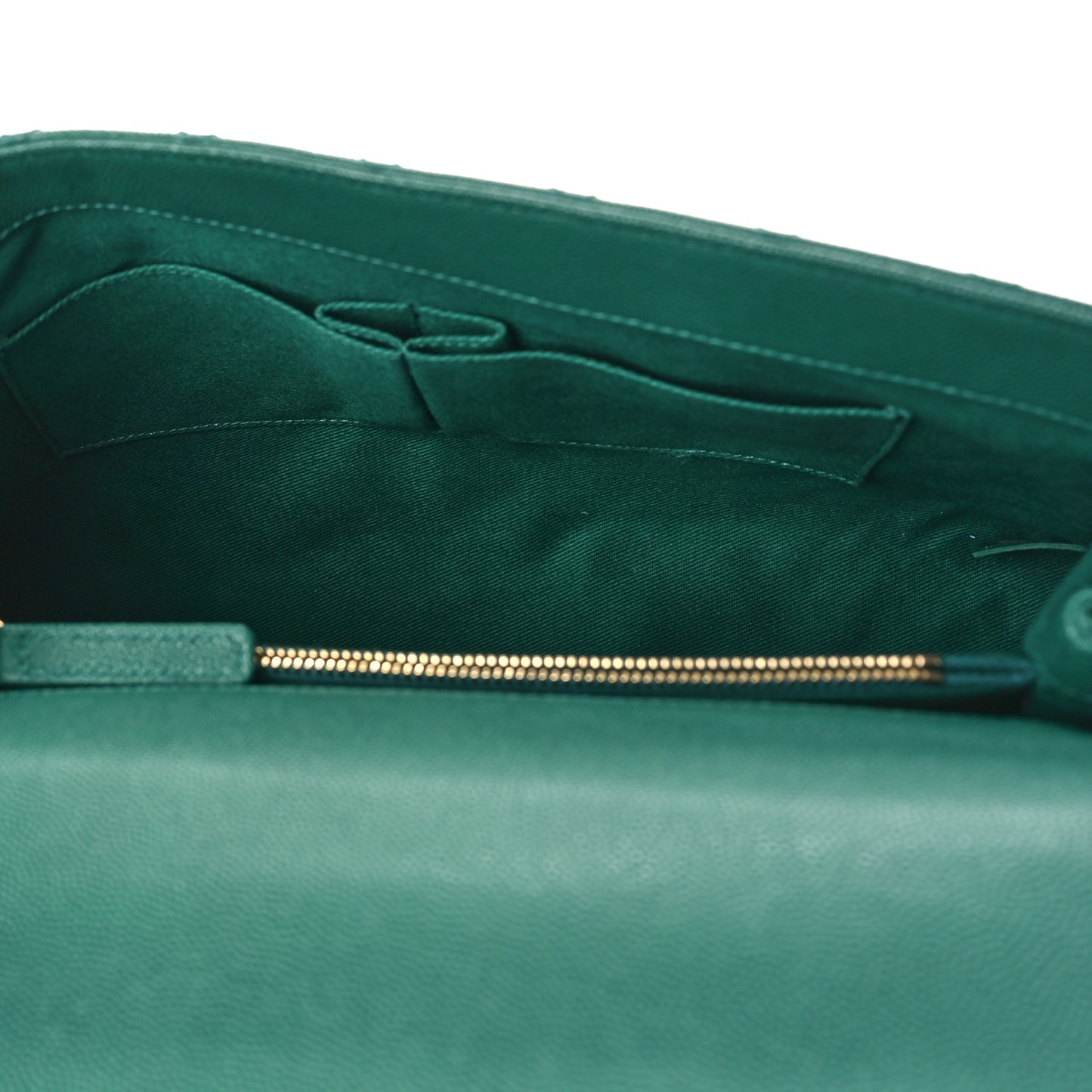 Caviar Quilted Medium Coco Handle Flap Green