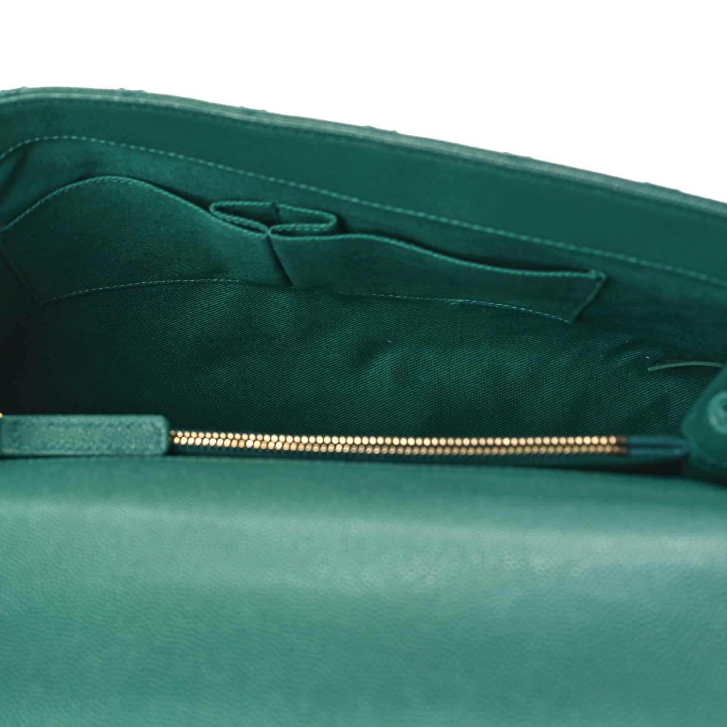 Chanel Caviar Quilted Medium Coco Handle Flap Green 5 of 10