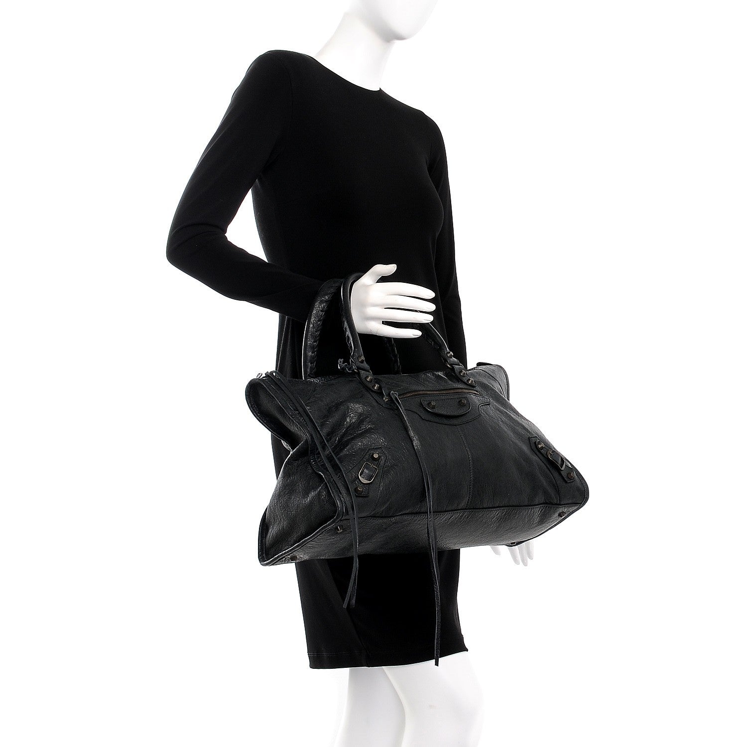Balenciaga Agneau Classic Hardware Work Black 2 of 11