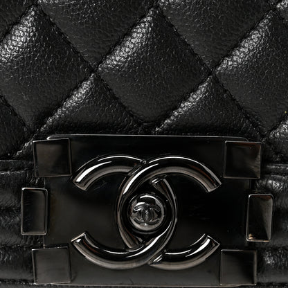 Chanel Caviar Quilted Medium Boy Flap So Black 12 of 13