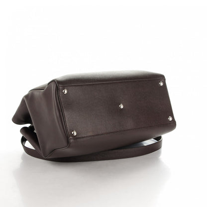 Fendi Vitello Elite Regular 2Jours Tote Caffe Noir 4 of 7