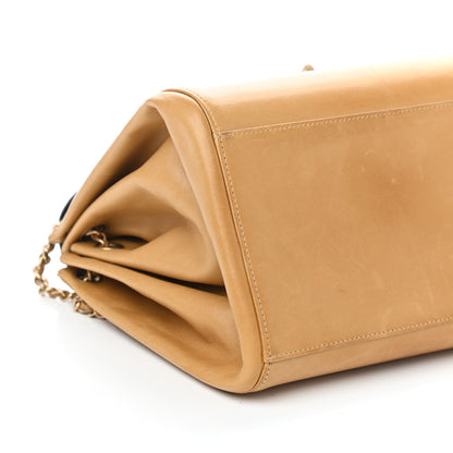 Chanel Lambskin Chocolate Bar Accordion Flap Beige 8 of 9