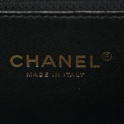 Chanel Caviar Quilted Medium CC Filigree Vanity Case Navy Black 6 of 11