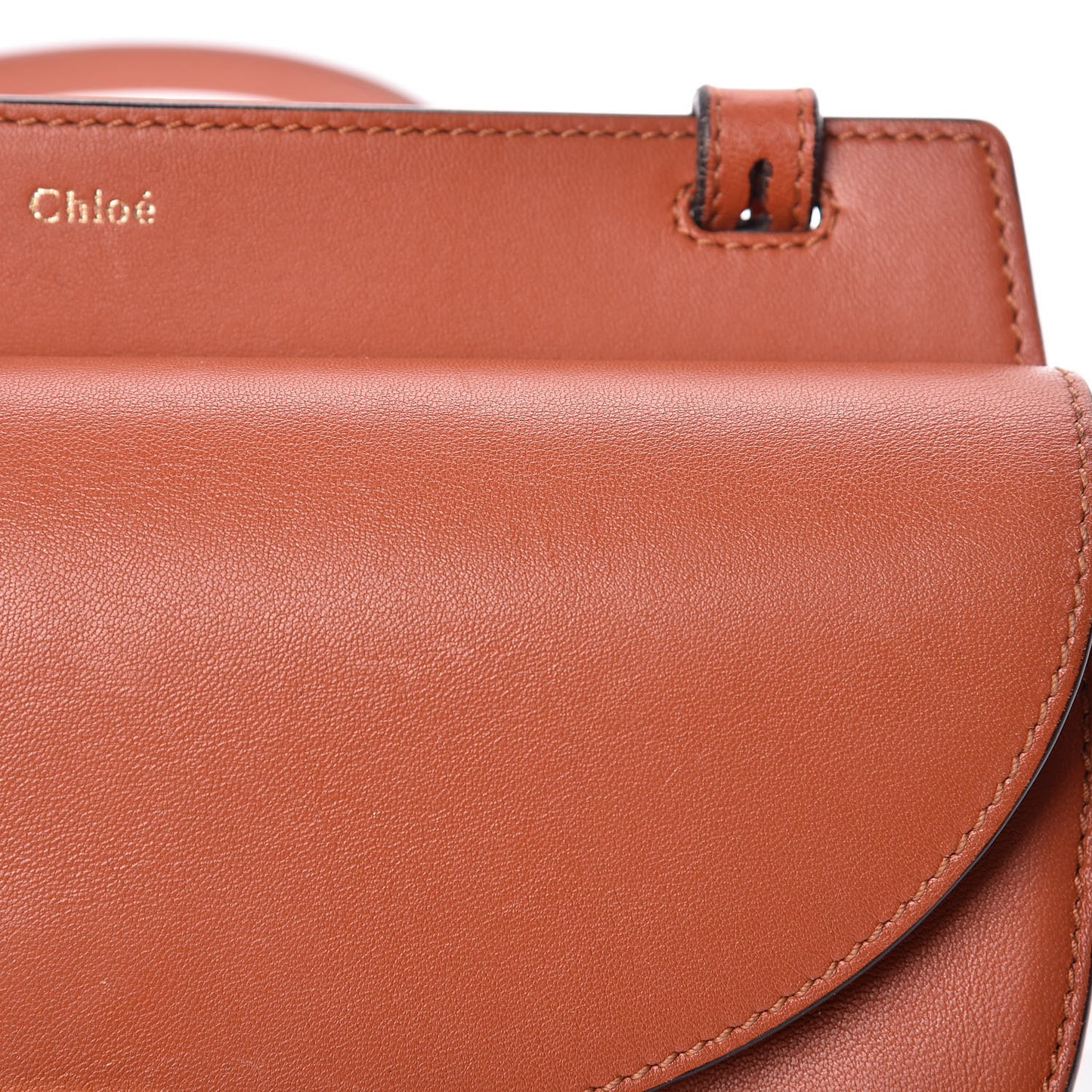 Calfskin Mini Georgia Crossbody Bag Whiskey