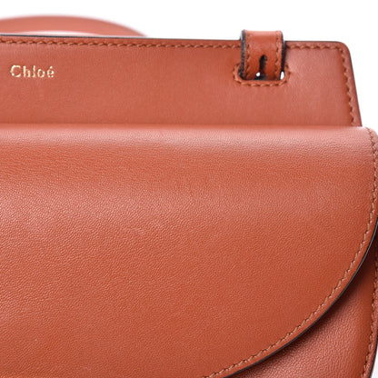 Chloe Calfskin Mini Georgia Crossbody Bag Whiskey 10 of 12