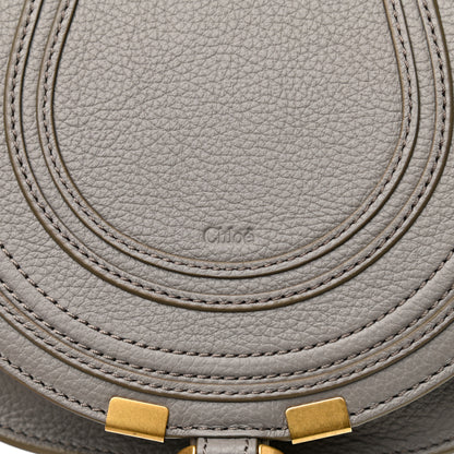 Chloe Calfskin Mini Marcie Round Crossbody Bag Cashmere Grey 8 of 8