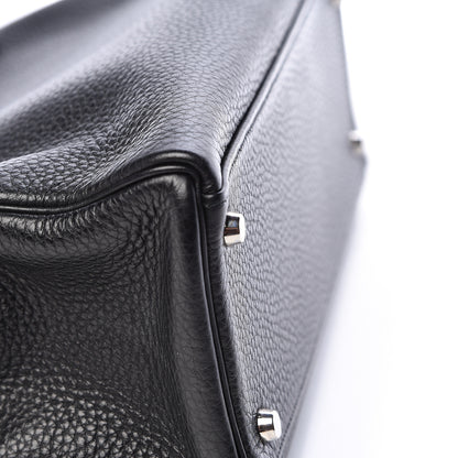 Hermes Taurillon Clemence Kelly Retourne 32 Black 9 of 37