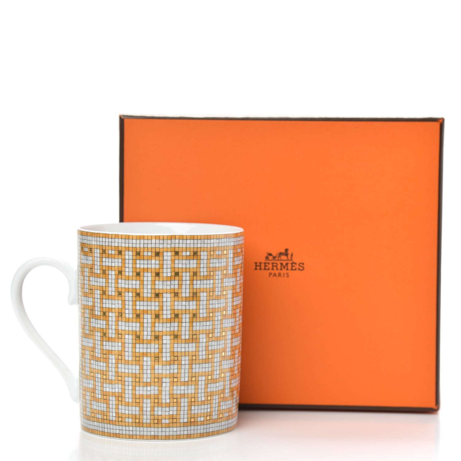 Hermes Porcelain Mosaique au 24 Mug Gold 5 of 5