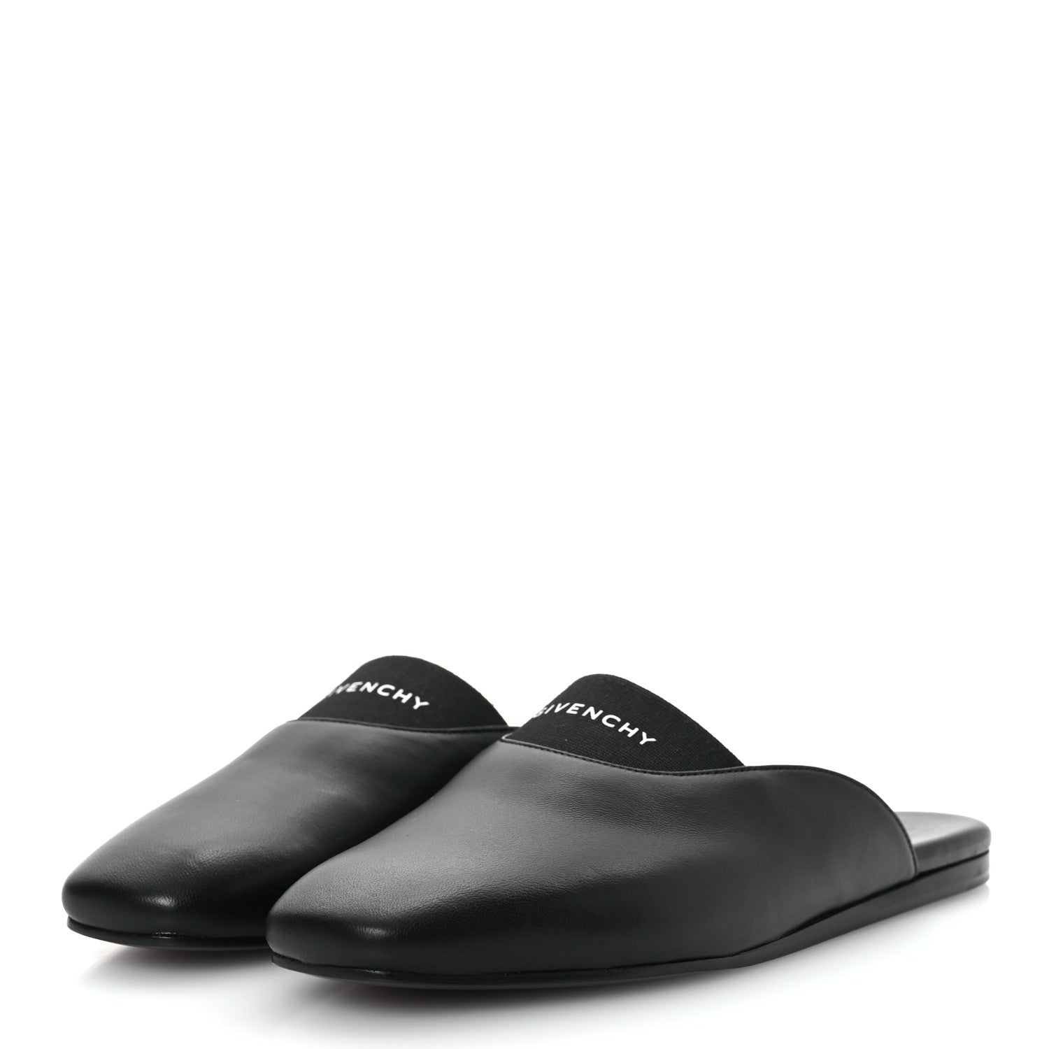 Givenchy Calfskin Dune Bedford Logo Mule Slides 36 Black 4 of 13