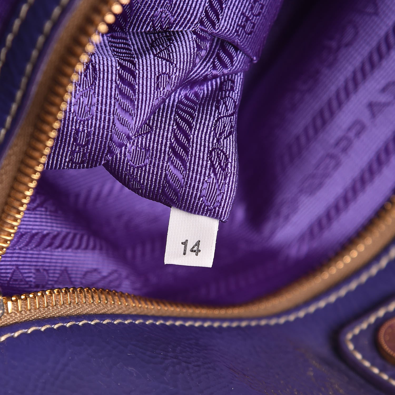 Prada Vernice Naplak Shopping Tote Iris 8 of 12